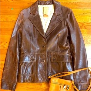 100% Leather Jacket Vintage